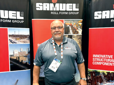 John Mitchell at trade show booth