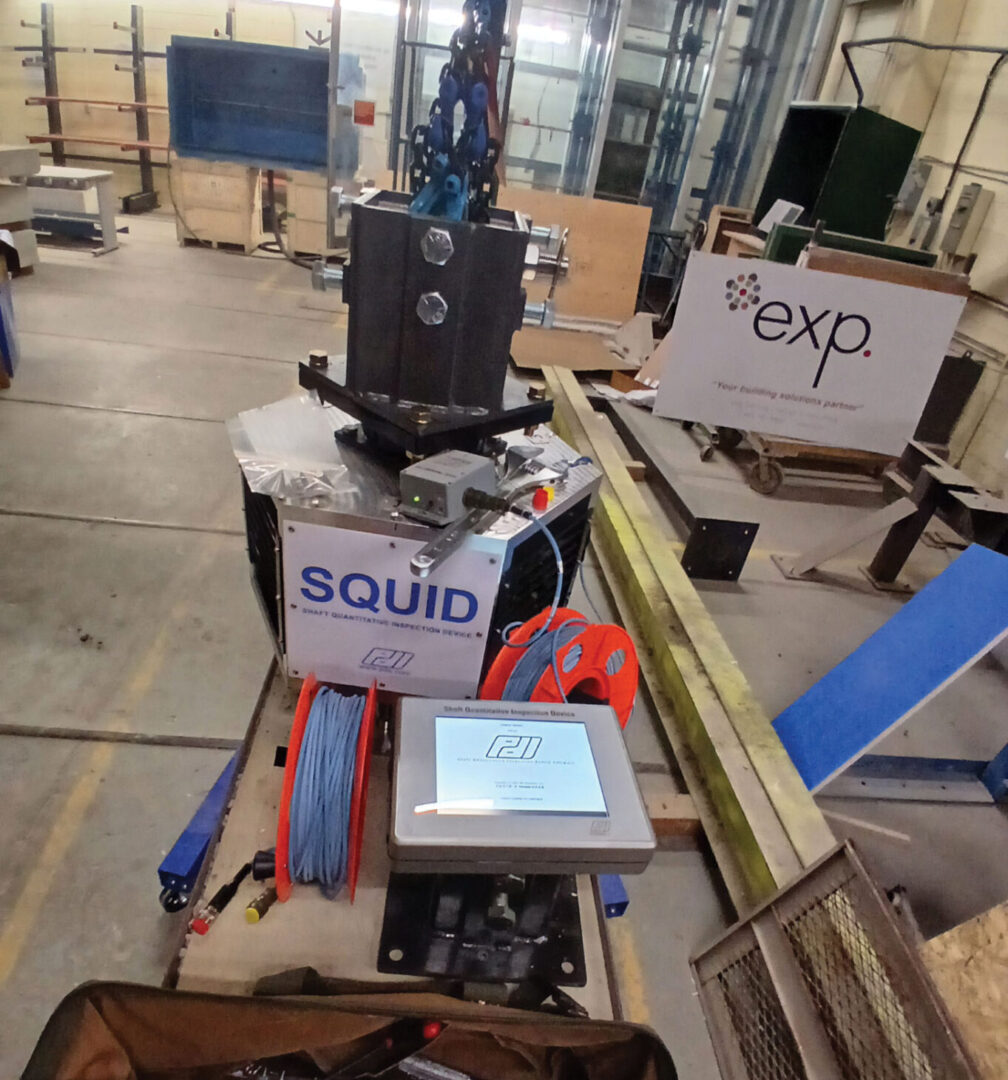 SQUID testing equipment