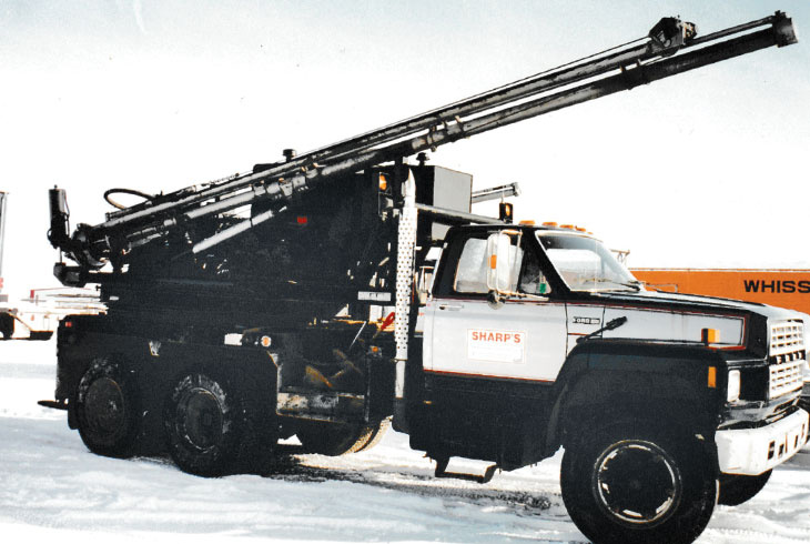 Sharp company truck