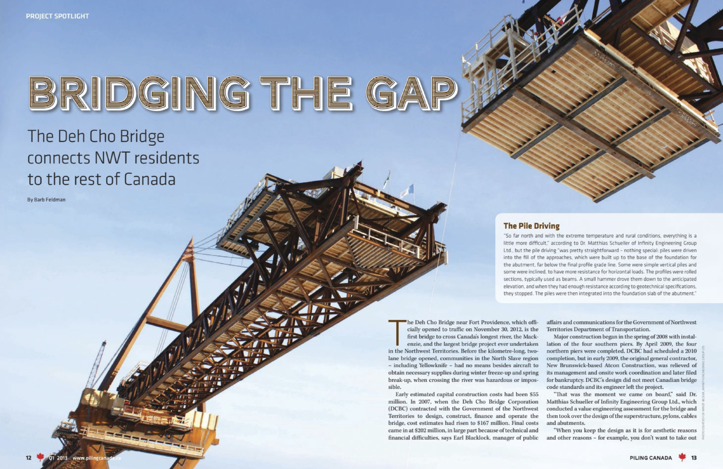 Bridging the Gap page spread