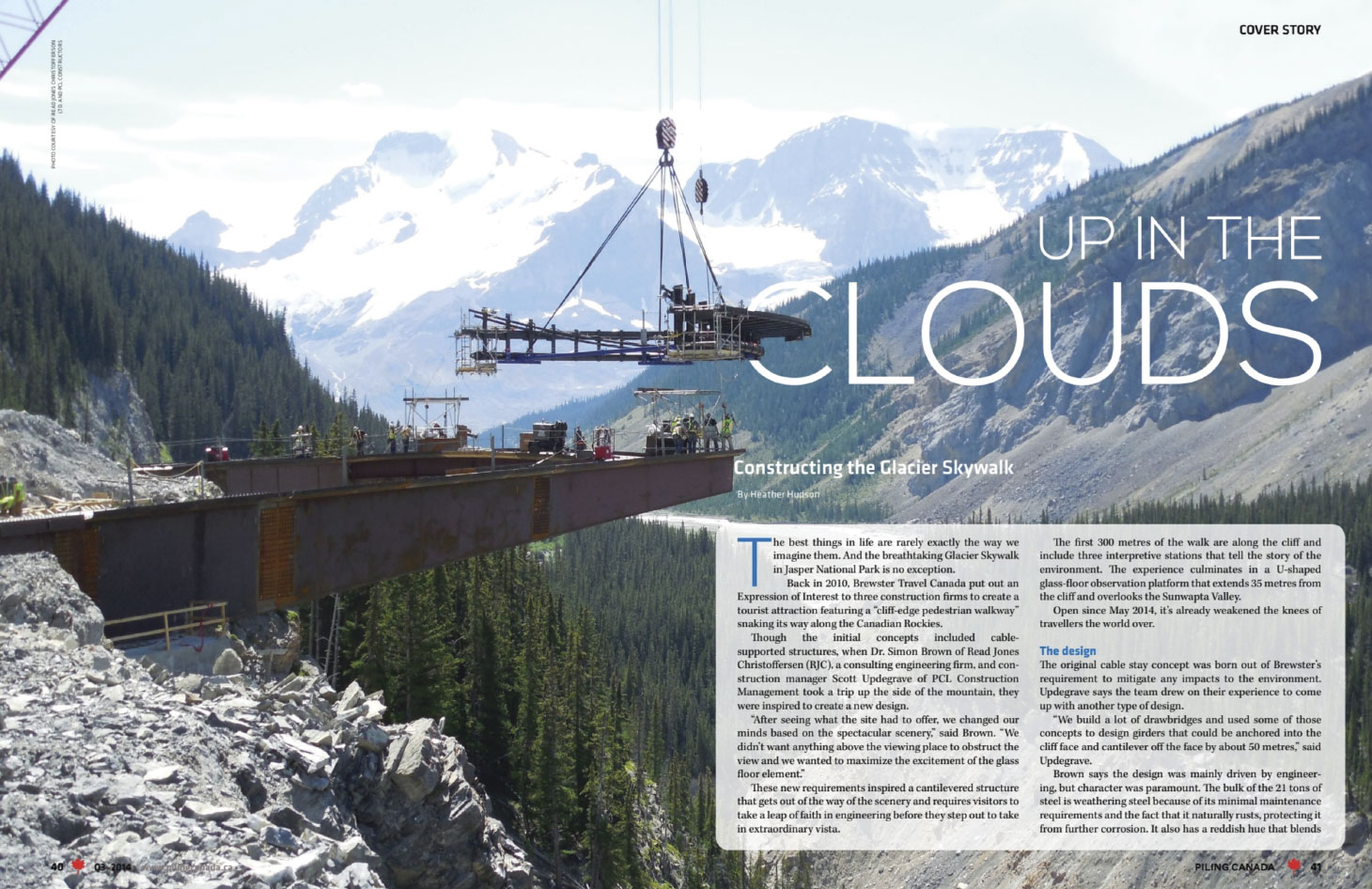 Up In The Clouds page spread