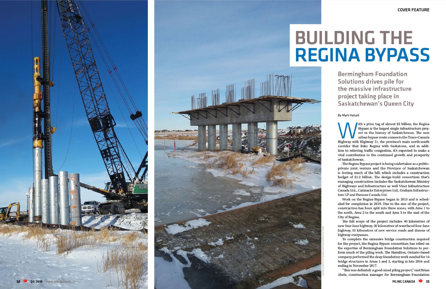 Building Regina page spread