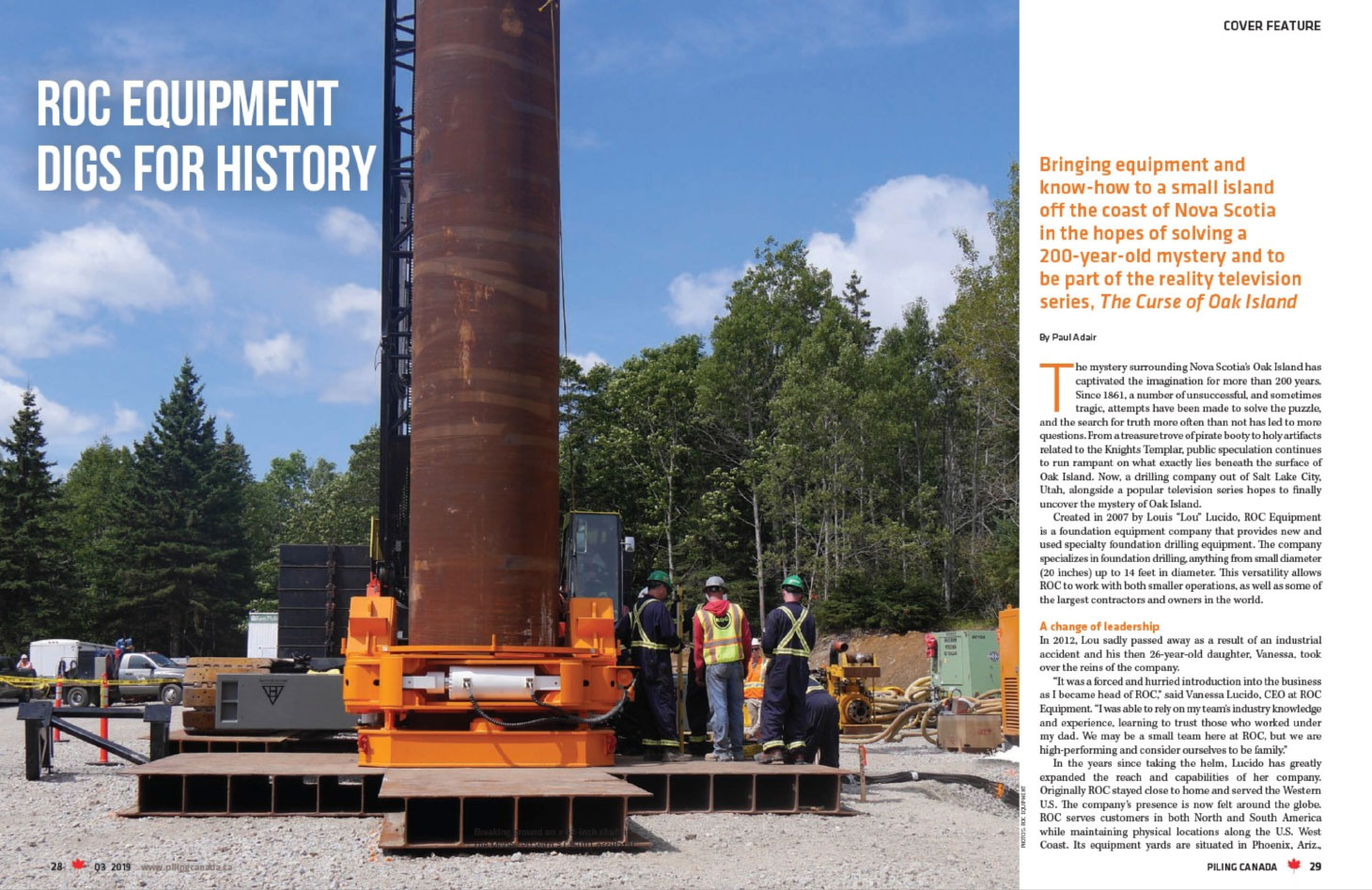 ROC Equipment article page spread