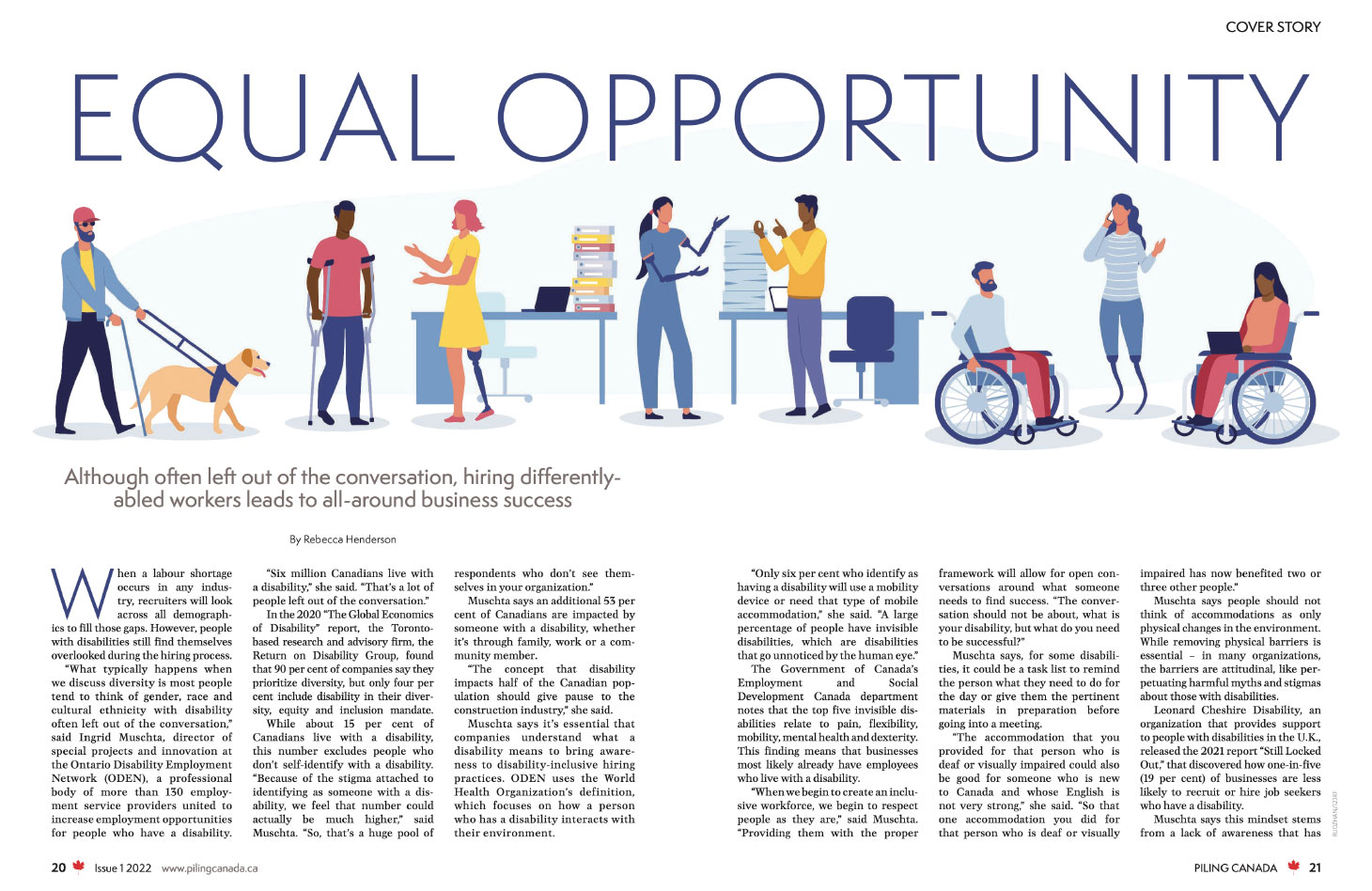 Equal Opportunity page spread