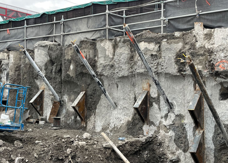 Expander Body units installed in foundation wall