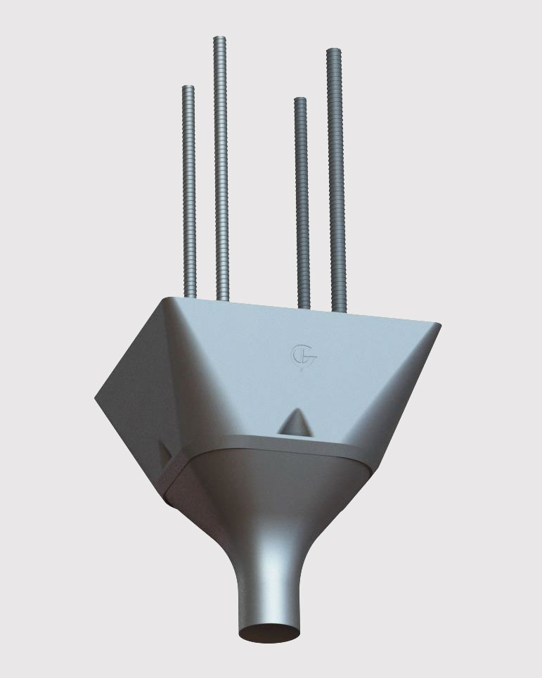 3D rendering of disassembled rock point