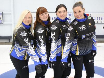 Team Inglis curling squad off Unirope branded team uniforms