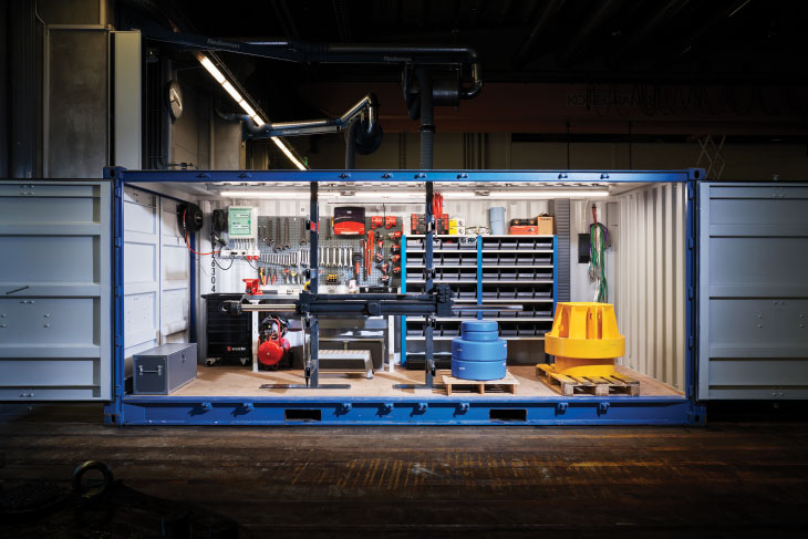 Junttan spare parts container