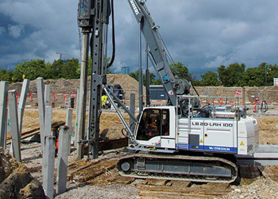 Liebherr model LRH 100 on the jobsite