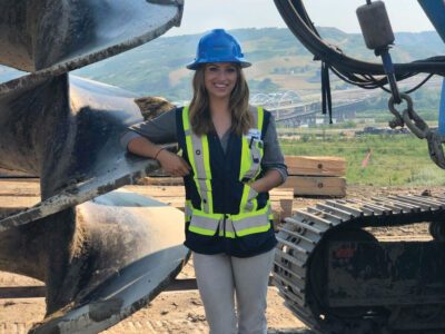 Pascale Léonard on the job site