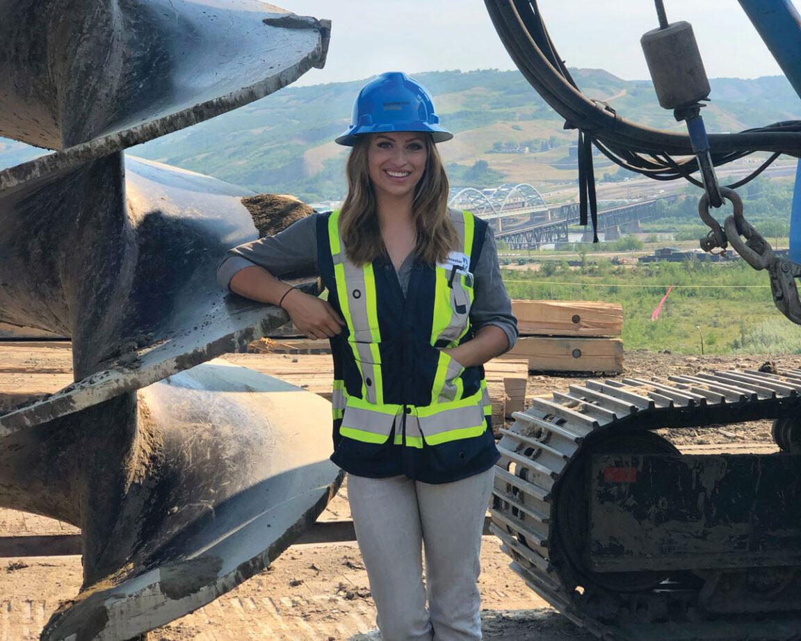 Pascale Léonard on the job site