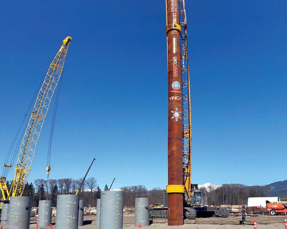 Driving piles
