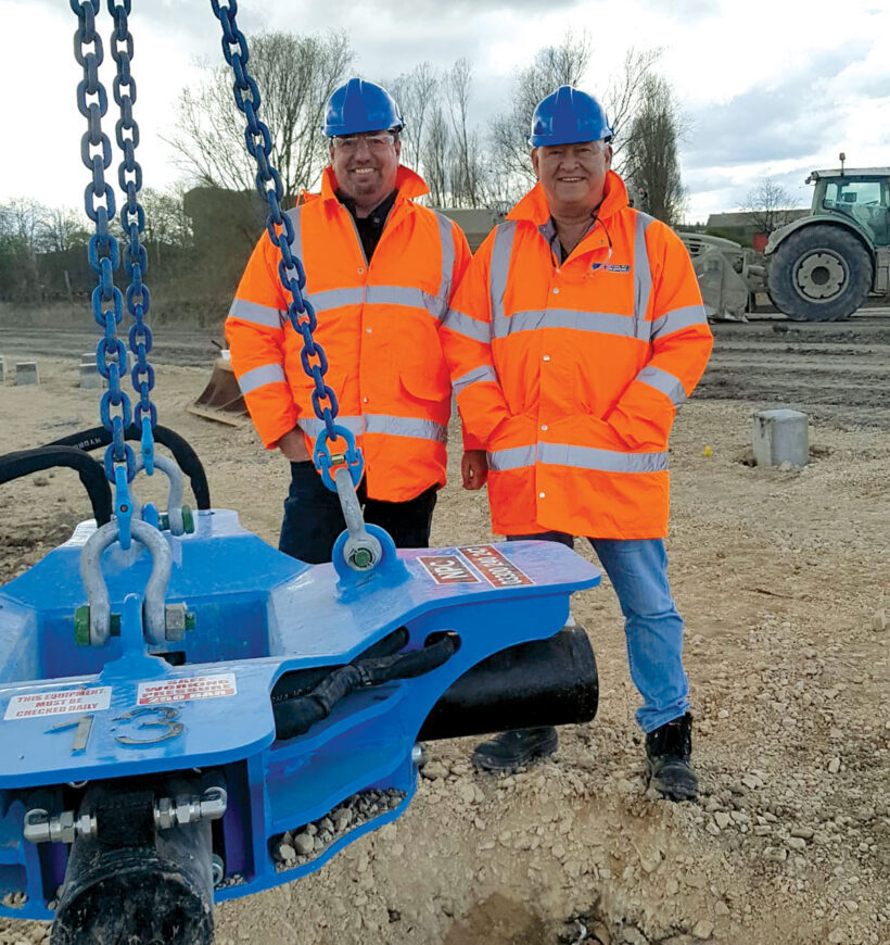 Rick Hennessey and Jack Bonomi alongside a NPC Multibar cropper