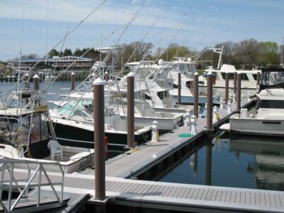 Boats docked in Cape Cod