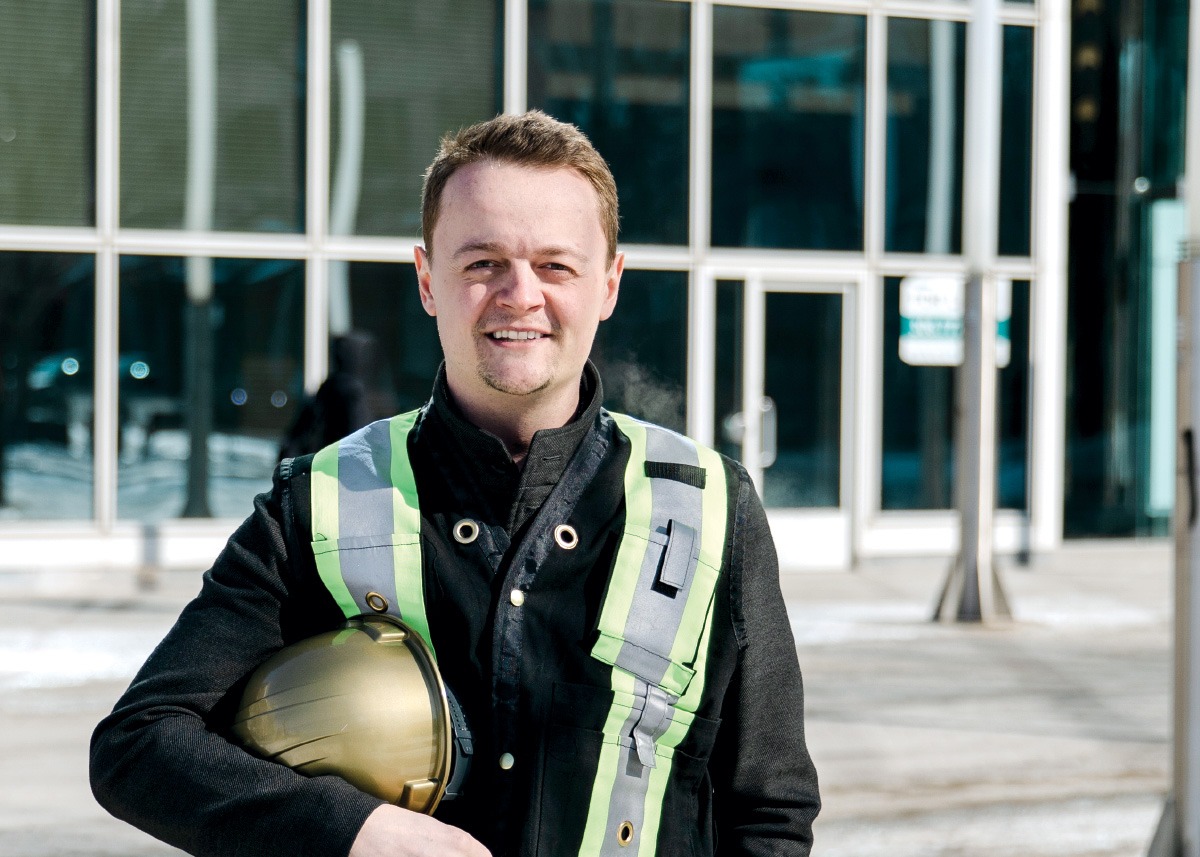 Connor Chow, graduate of Saskatchewan Polytechnic’s Bachelor of Construction Management program