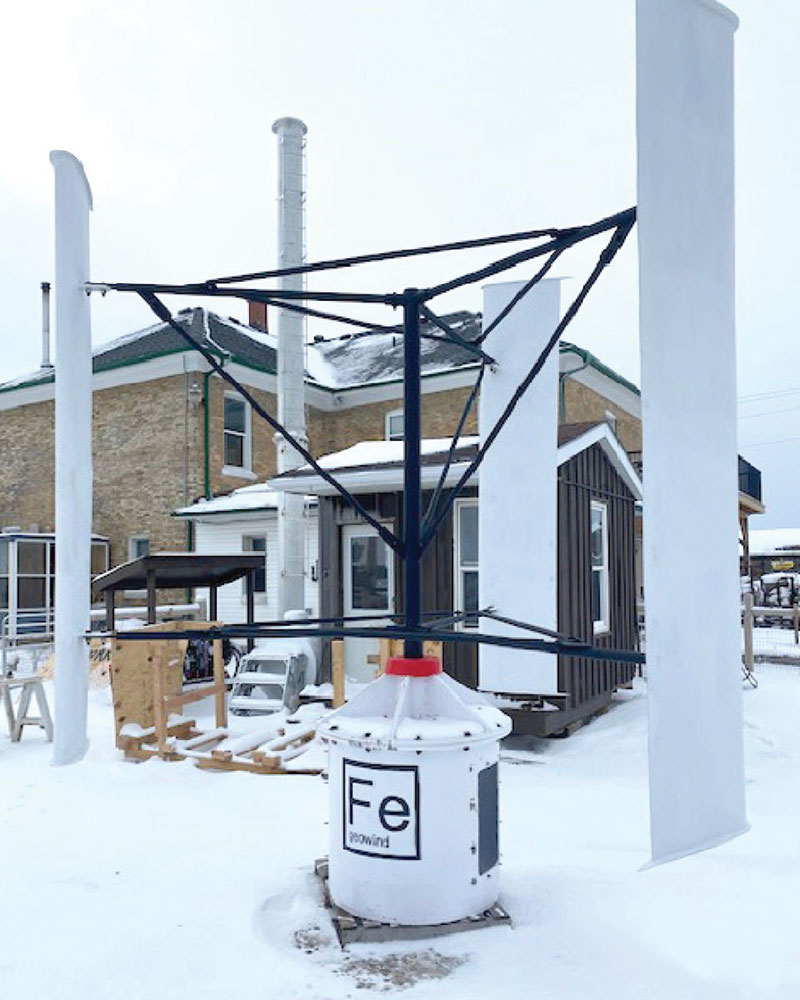 Test site in preparation for the windmill installation