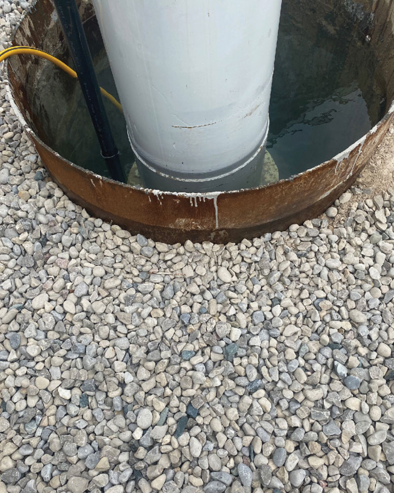A 48-inch-diameter geothermal installation