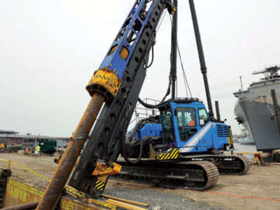 PMx28 driving sheet piles