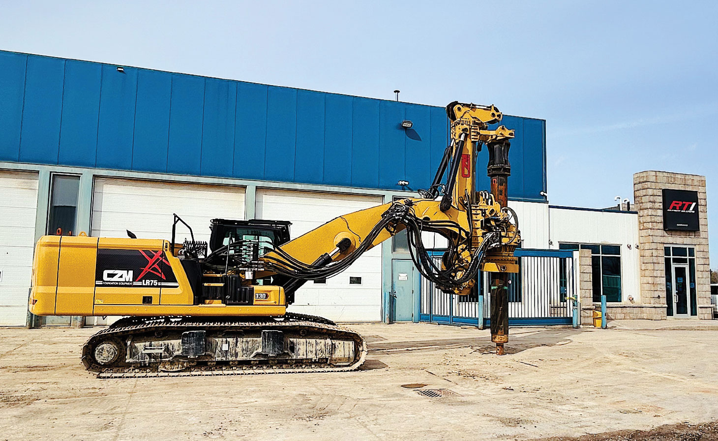 AZM LR75 with RTI facility and signage in background