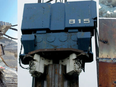 Various wide steel sheet piles