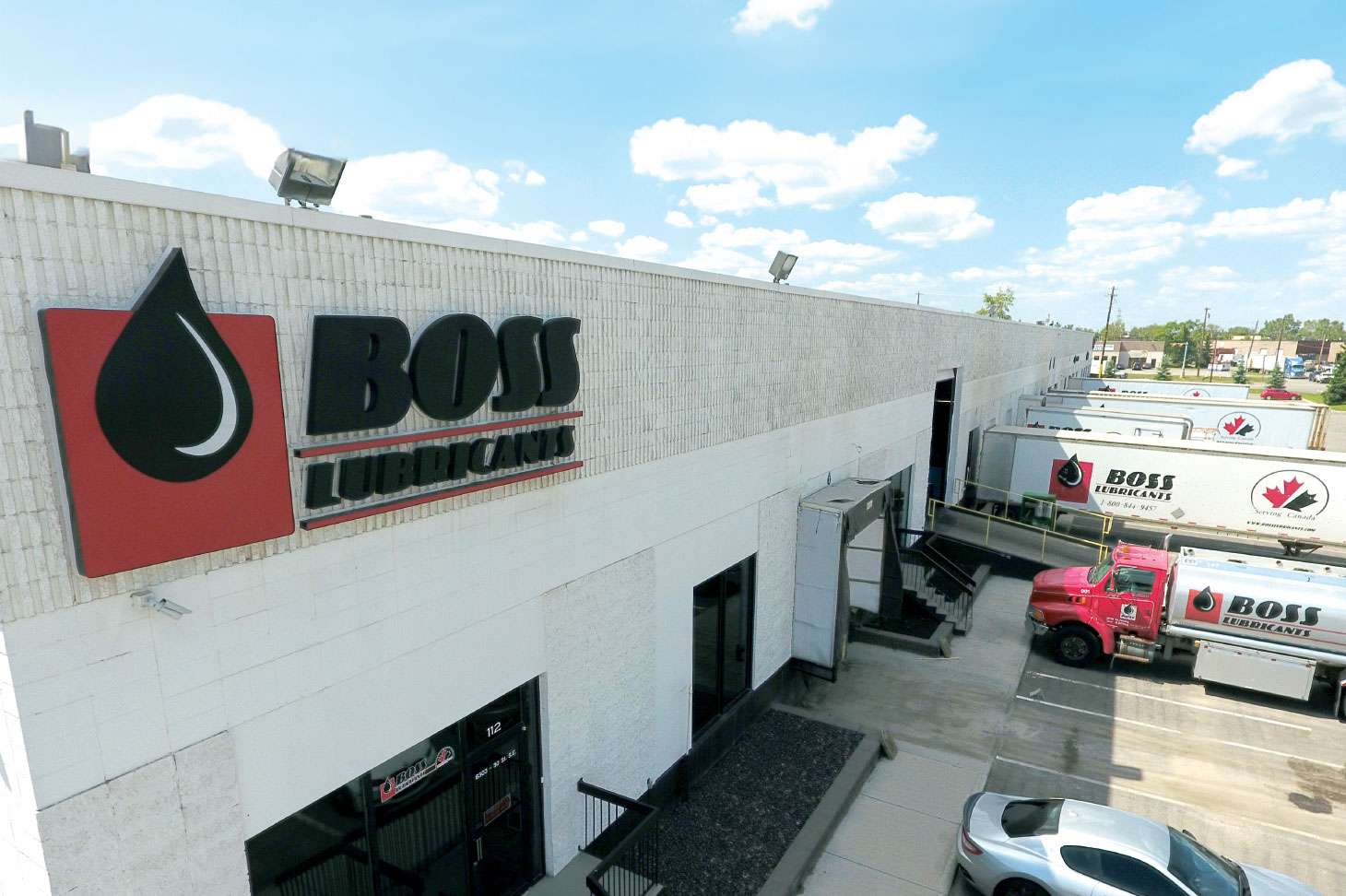Exterior of Boss Lubricants facility