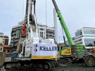 Keller equipment on a job site