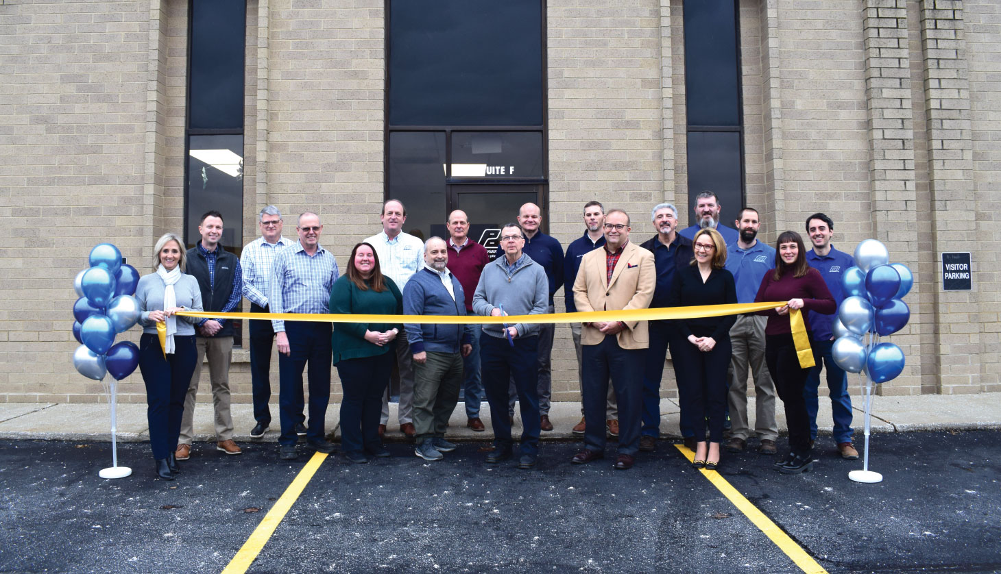 Group photo at ribbon cutting ceremony