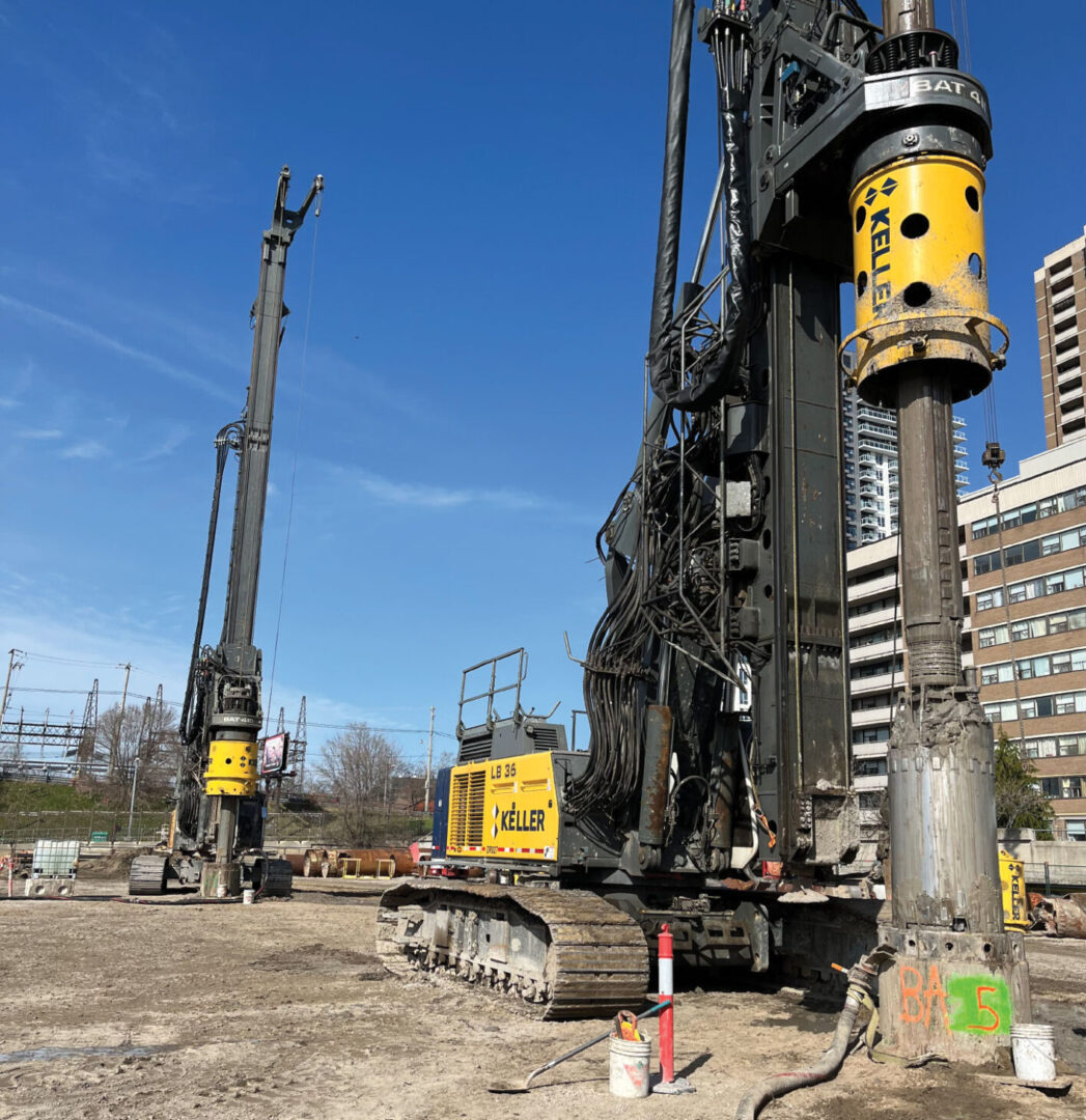 Keller’s LB36 drill rigs performing slurry drilling
