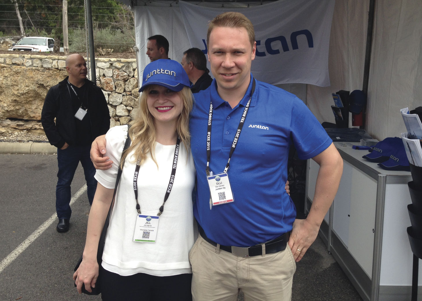 Jill Harris and Olli Inkinen posing for photo