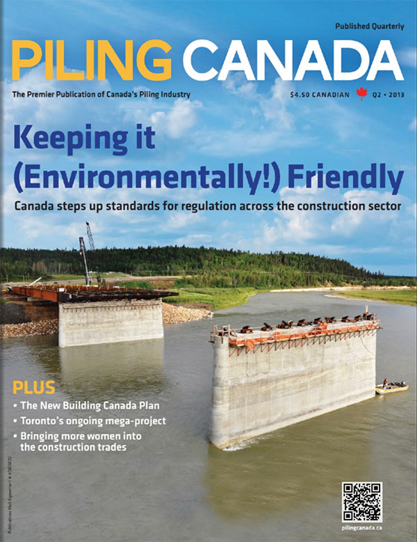 Cover of Piling Canada Issue 2, 2013
