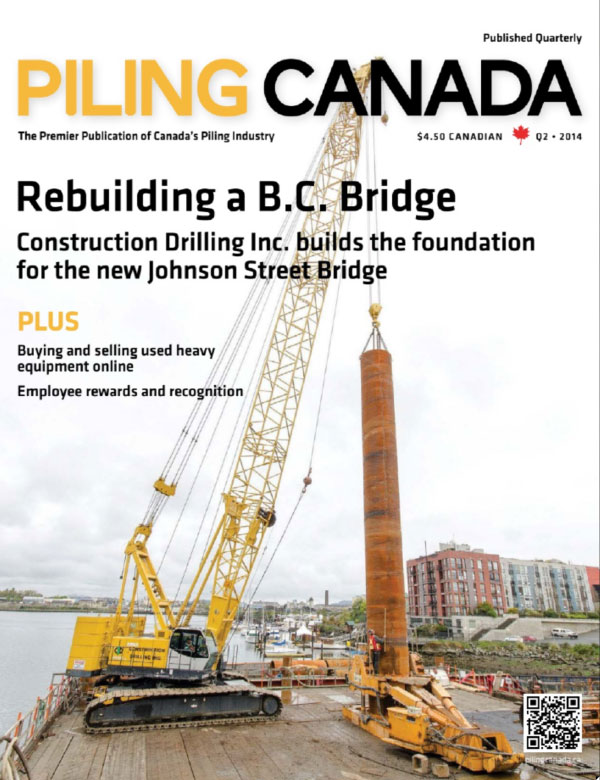 Cover of Piling Canada Issue 2, 2014