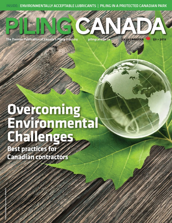 Cover of Piling Canada Issue 3, 2015