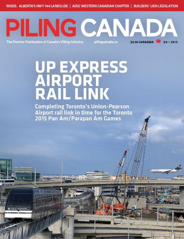 Cover of Piling Canada Issue 4, 2015