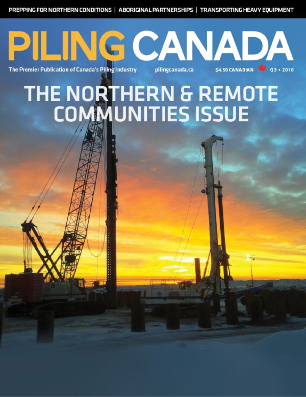Cover of Piling Canada Issue 3, 2016