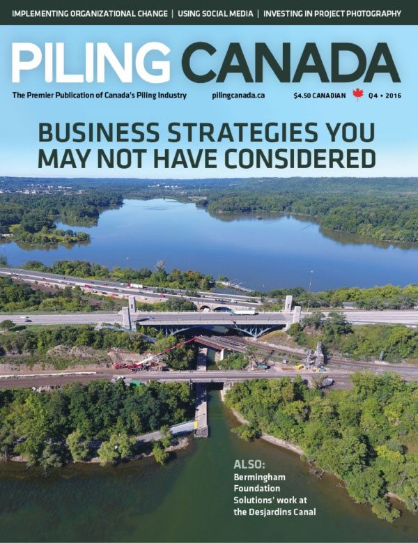 Cover of Piling Canada Issue 4, 2016