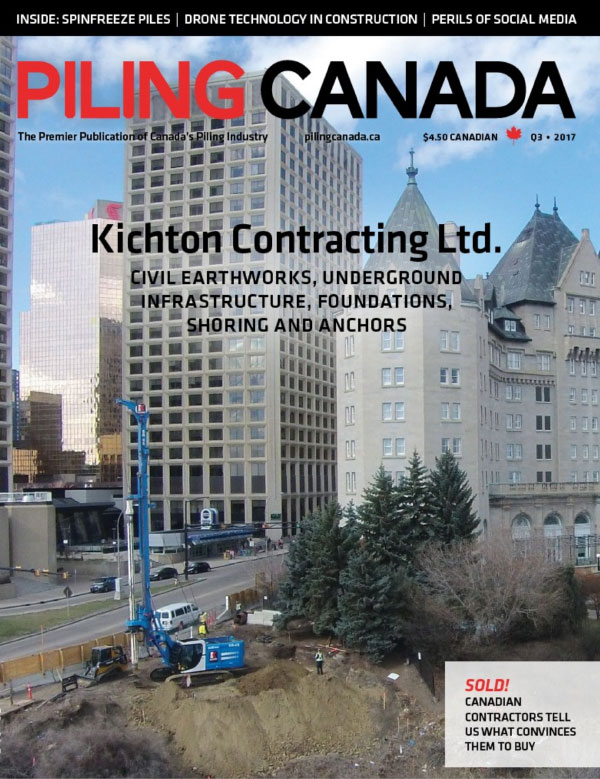 Cover of Piling Canada Issue 3, 2017