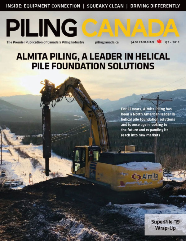 Cover of Piling Canada Issue 2, 2019
