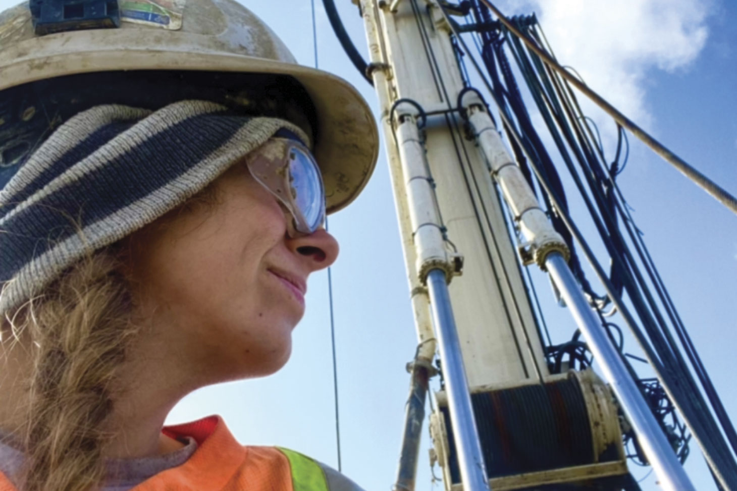 Side profile of Jessica in PPV gear