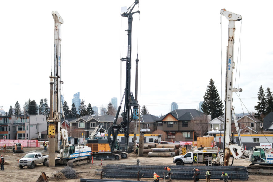 Aerial view of Bethany Care Society foundation construction