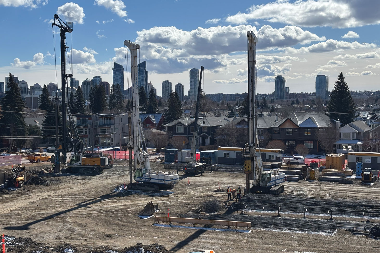 Aerial view of Bethany Care Society foundation construction
