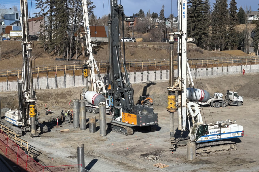Aerial view of Bethany Care Society foundation construction