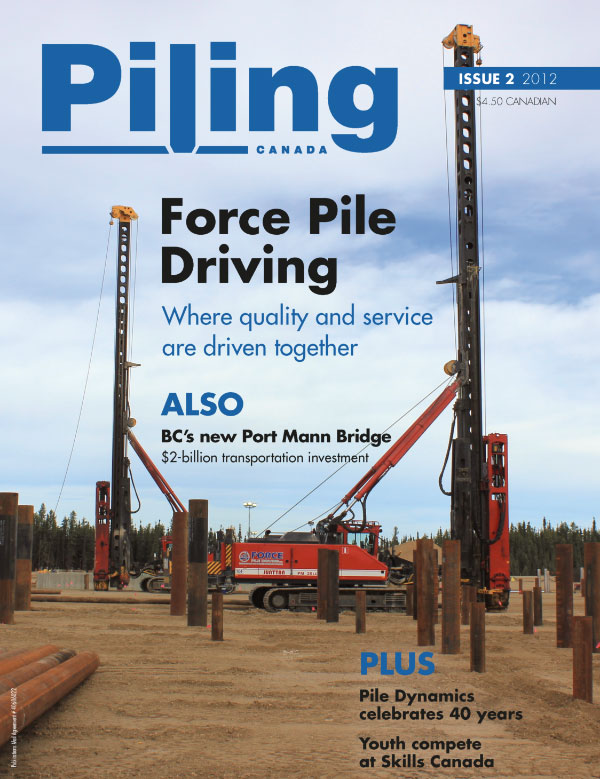 Cover of Piling Canada Issue 2, 2012