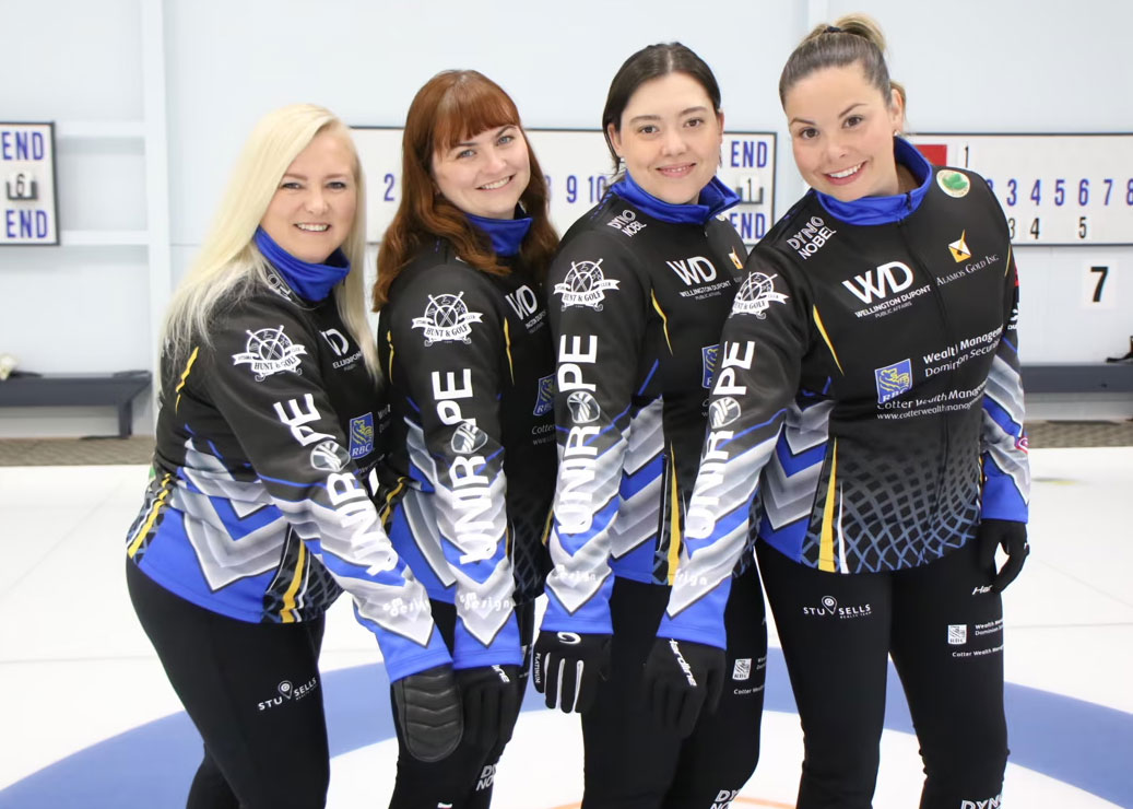 Team Inglis curling squad off Unirope branded team uniforms