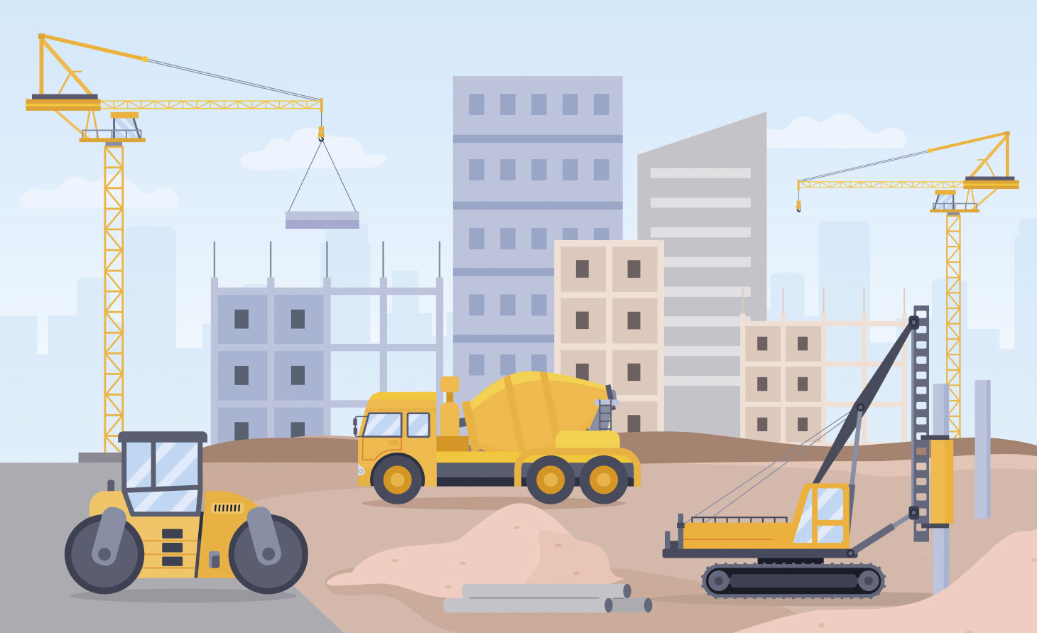 Illustration of construction site. Photo: tartila/123RF