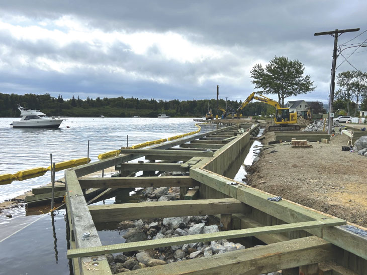 Boardwalk mid-construction