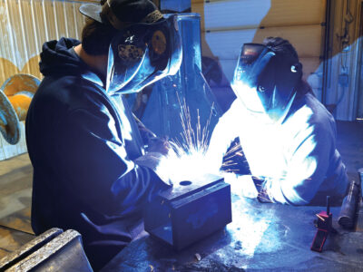 Brandi and Black welding