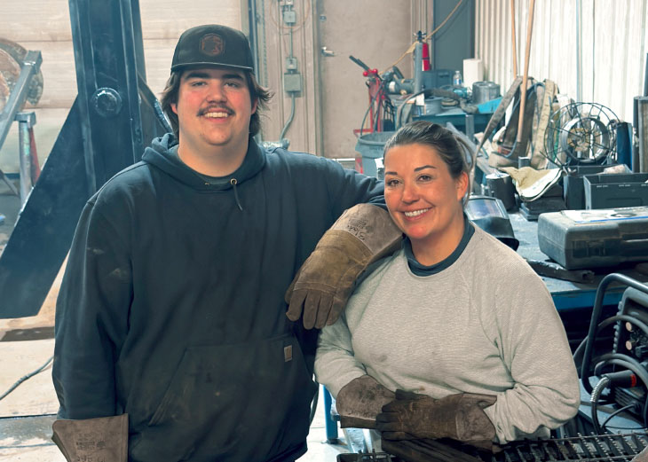 Brandi and Blake posing for photo