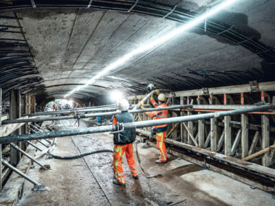 Construction underway in Holzminde tunnel