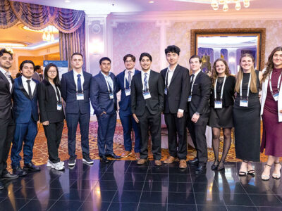 Students posing for group photo