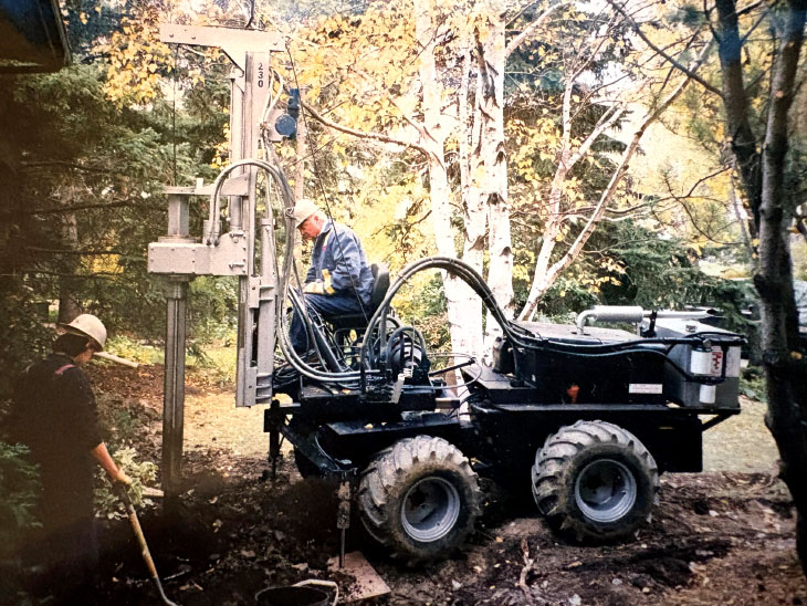 Jack Sharp operating trencher conversion